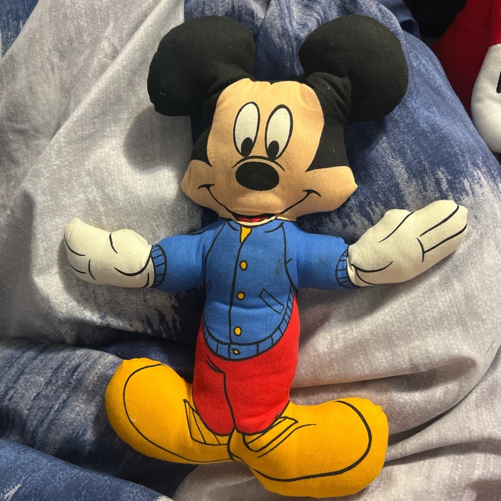 Vintage Walt Disney Mickey Mouse Stuffed Plush Toy 12"